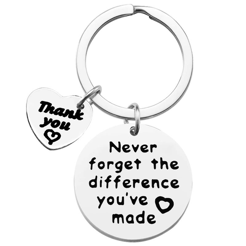 Baipilu Coworker Leaving Gift Retirement Keychain Thank You Keychains Appreciation Gifts for Colleague Teacher Coach Thank You Present Going Away Present Boss Birthday Retired Keyring - Image 1